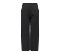 Only Culotte ONLPOPTRASH LIFE MW STRAIGHT CULOTTE PNT Damen Milano Rib knöchelfrei Schwarz Größe XL