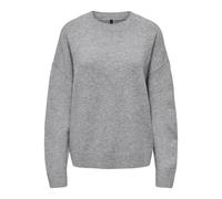 ONLY - ONLRENE LIFE LS O-NECK CC KNT medium grey melange - Gr. - L