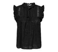 ONLY - ONLREVA LIFE S/L EMB TOP WVN NOOS black - Gr. - S