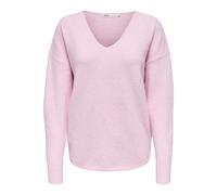 ONLY - ONLRICA L/S V-NECK PULLO KNT NOOS Pink-A-Boo - Gr. - L