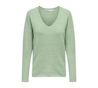 ONLY V-Ausschnitt-Pullover ONLRICA L/S V-NECK Materialmix meliert laurel grün XS