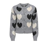ONLY - ONLRITU LS O-NECK JAQ CARDIGAN KNT Medium Grey Melange - Gr. - XL