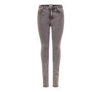 Skinny-fit-Jeans ONLY "ONLROYAL HW SK JEANS BJ", Damen, Gr. M (38), Länge 30, grau (grau denim), Denim/Jeans, Obermaterial: 69% Baumwolle, 29% Polyester, 2% Elasthan, Abriebeffekte, skinny fit, Jeans,