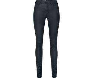Only ONLROYAL HW SK ROCK COATED Kunstlederhose schwarz in W30L32
