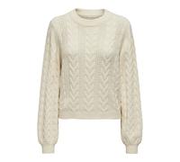 ONLY - ONLRUBINA LIFE LS CABLE O-NECK KNT NOOS Whitecap Gray - Gr. - L