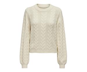 ONLY - ONLRUBINA LIFE LS CABLE O-NECK KNT NOOS Whitecap Gray - Gr. - M