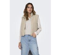 ONLY - ONLSANDRA LIFETEDDY WAISTCOAT ZIP CS OTW pumice stone - Gr. - L