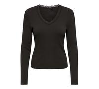 ONLY - ONLSARA SHARAI L/S V-NECK TOP JRS Chocolate Torte - Gr. - S