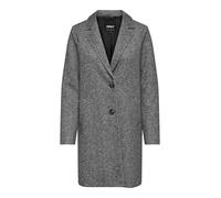 Kurzmantel ONLY "ONLSEDONA LIFE CARRIE COAT CC OTW" Gr. L (40), grau (dark grey melange) Damen Mäntel (90696467-L) dark grey melange