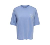 ONLY - ONLSHANIA S/S PRINT TOP BOX JRS Ultramarine - Gr. - L