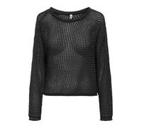 ONLY - ONLSIENA LS STRUCTURE O-NECK RP KNT black - Gr. - XS