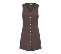 Only Frau Onlsiesta Lin Bl Sl Short Dress Pnt Noos Braun S
