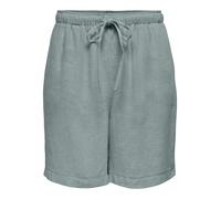 ONLY Damen Onlsiesta Mw Pull-Up Linen Bl Shorts Os, Abyss, S