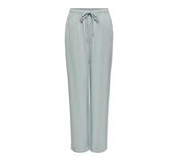 Schlupfhose ONLY "ONLSIESTA MW PULL-UP LINEN BL PNT NOOS", Damen, Gr. M, Länge 32, abyss, Web, Obermaterial: 80% Viskose, 20% Leinen, unifarben, straight fit normal, Hosen Schlupfhose, Sommerhose mit 