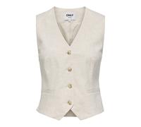 ONLY - ONLSIESTA S/L LINEN BL VEST TLR Moonbeam - Gr. - 36