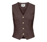ONLY - ONLSIESTA S/L LINEN BL VEST TLR Shopping Bag - Gr. - 34
