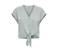 ONLY Damen Onlsiesta Ss Knot Lin Bl Shirt PNT Noos, Abyss, XS