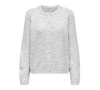 Only Strickjacke SIMONI Loose Fit mit Knopfleiste Damen Mittelgrau Melange Größe L