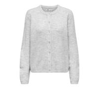 Only Strickjacke Damen ONLSIMONI – Langarm Rundhals, gestrickt, Hellgrau Melange Gr. XL