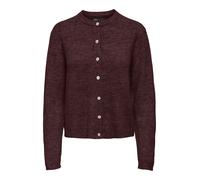 ONLY "ONLSIMONI L/S O-NECK CARDIGAN KNT NOOS" Materialmix, relaxed fit (84611357-M) port royale detail:melange