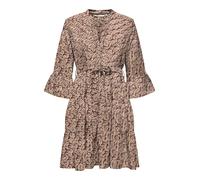 Tunikakleid ONLY "ONLSINA LIFE 3/4 SHORT DRESS NOOS WVN", Damen, Gr. XL, N-Gr, spiced apple aop:ethnic paisley, Web, Obermaterial: 100% Polyester, bedruckt, regular fit, V-Ausschnitt, Volant, Kleider 