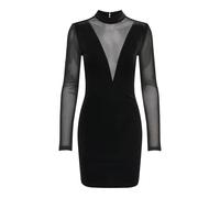 ONLY - ONLSMOOTH L/S MESH MIX SHORT DRESS JRS black - Gr. - XL