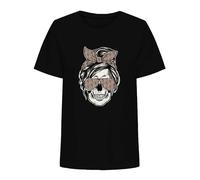 ONLY Onlstella Life S/S Skull Top Cs JRS