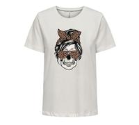 ONLY Onlstella Life S/S Skull Top Cs JRS