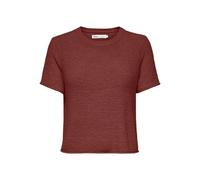 Kurzarmpullover ONLY "ONLSUNNY S/S PULLOVER NOOS KNT", Damen, Gr. M (38), rot (spiced apple), Strick, Obermaterial: 55% Polyacryl, 45% Nylon, unifarben, modisch, regular fit normal, Rundhals, Kurzarm 