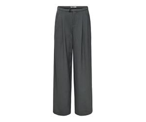 ONLY - ONLSVEA HW WIDE PANT CC TLR dark grey melange - Gr. - 36/32