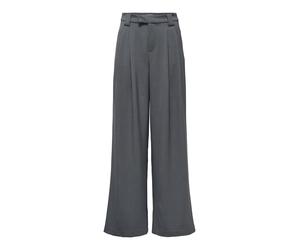 ONLY - ONLSVEA MW MEL WIDE PANT TLR Dark Grey Melange - Gr. - 32