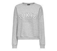 ONLY - ONLSWEAT LIFE L/S CREW O.SIZE STATE NOOS Light Grey Melange - Gr. - L
