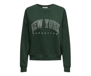 ONLY - ONLSWEAT LIFE L/S CREW O.SIZE STATE NOOS Pine Grove - Gr. - XS