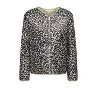 Steppjacke ONLY "ONLTELMA AOP QUILTED REV JACKET CC OTW", Damen, Gr. XL, braun rice aop:leo, Steppware, Obermaterial: 57% Polyester, 43% Nylon, animal-print, bedruckt, unifarben, regular fit normal, R