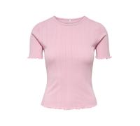 Kurzarmshirt ONLY "ONLTENNA O-NECK S/S TOP JRS NOOS", Damen, Gr. L, romance rose, Jersey, Obermaterial: 50% Baumwolle, 50% Polyester, unifarben, regular fit normal, Rundhals, Shirts (74574763-L) roman