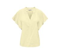 ONLY - ONLTHYRA SS V-NECK TOP CS WVN Transparent Yellow - Gr. - L