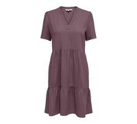 ONLY A-Linie Freizeitkleid aus Viskose-Leinen-Mix Modell 'TIRI-GOA' in Mauve, Größe XS