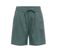 Shorts ONLY "ONLTIZANA STRING COTTON SHORTS WVN", Damen, Gr. L, N-Gr, balsam grün, Web, Obermaterial: 100% Baumwolle, unifarben, loose fit kurz, Hosen Shorts, Baumwolle, loose fit (56027550-L) balsam 