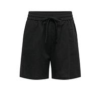 Shorts ONLY "ONLTIZANA STRING COTTON SHORTS WVN", Damen, Gr. XL (42), N-Gr, schwarz, Web, Obermaterial: 100% Baumwolle, unifarben, loose fit kurz, Hosen Shorts, Baumwolle, loose fit (72292450-XL) schw
