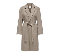 Langmantel ONLY "ONLTRILLION LONG BELT COATIGAN PNT NOOS" Gr. XL (42), braun (mocha meringue detail:with melange) Damen Mäntel Übergangsmäntel (83594523-XL)