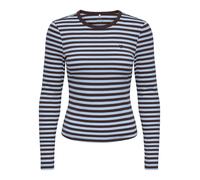ONLY - ONLVAL L/S O-NECK STRIPE TOP JRS Coffee Bean - Gr. - S