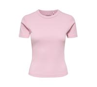 ONLY - ONLVAL S/S O-NECK SOLID TOP JRS NOOS Romance Rose - Gr. - XL