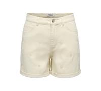 Only - ONLVEGA HW EMBROIDERY DNM SHORTS GUANOOS Ecru - Gr. - XS