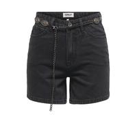 Only Regular Fit Jeansshorts aus reiner Baumwolle Modell 'VEGA' in Black, Größe L