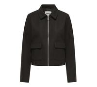 Kurzjacke ONLY "ONLVELA ZIP SHORT JACKET OTW", Damen, Gr. L, chocolate torte detail:melange, Web, Obermaterial: 92% Polyester, 8% Viskose, meliert, hüftlang, Jacken (55206435-L) chocolate torte detail