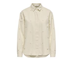 ONLY - ONLVERA LS HEART DNM SHIRT GUA Ecru - Gr. - M