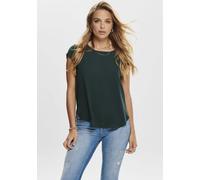 ONLY "ONLVIC - feminines Blusenshirt in lockerer Form" regular fit, Web, Kunstfaser, Rundhals, unifarben (34851364-36)