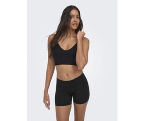 ONLY - ONLVICKY RIB SEAMLESS VNECK TOP NOOS ACC Black - Gr. - S