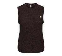 ONLY - ONLVIGGA SL O-NECK BADGE BUTTON VEST KNT Coffee Bean - Gr. - L