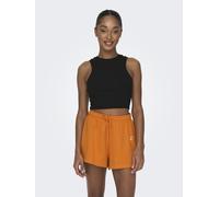 ONLY - ONLVILMA S/L CROPPED TANK TOP JRS NOOS Black - Gr. - L